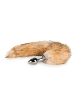 Easytoys Fetish - Butt Plug Silver – Beige Fox Tail