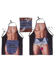 Keukenschort - Mannelijk lichaam met verrassende penis