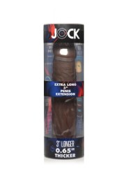 JOCK Extra Lange Penis Sleeve 22,5 cm - Bruin