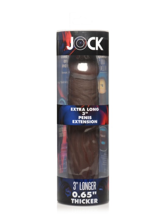 JOCK Extra Lange Penis Sleeve 22,5 cm - Bruin