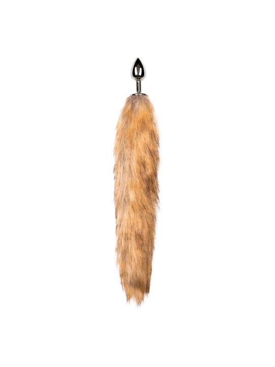 Easytoys Fetish - Butt Plug Silver – Beige Fox Tail