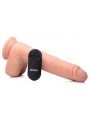Vibrating & Thrusting XL Dildo with Suction Cup and Balls