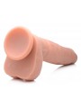 Vibrating & Thrusting XL Dildo with Suction Cup and Balls