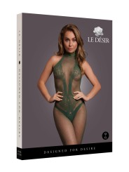 Lace Fishnet Catsuit - Green