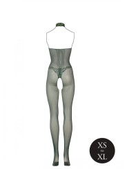Kanten Visnet Catsuit - Groen