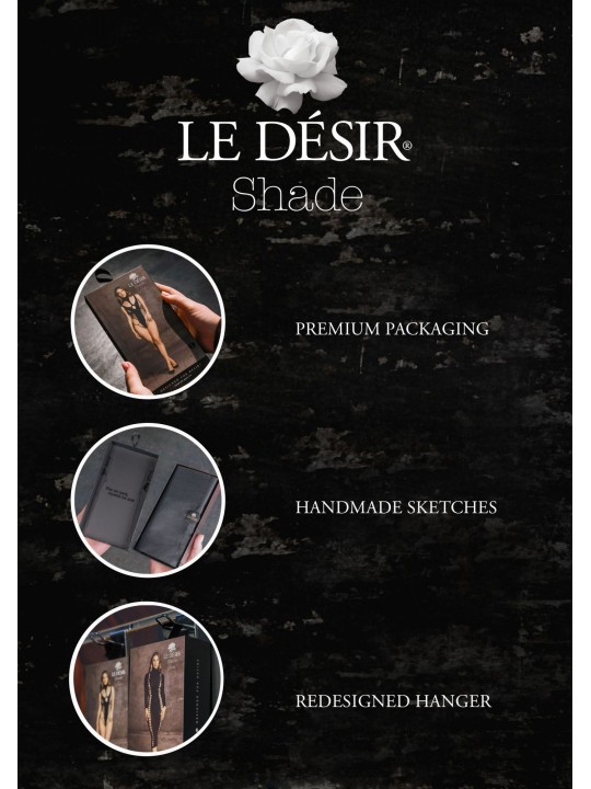 Driedelige Set Met Jarretels - Zwart