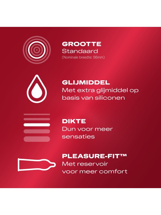 Durex Thin Feel Extra Glijmiddel - 10 stuks