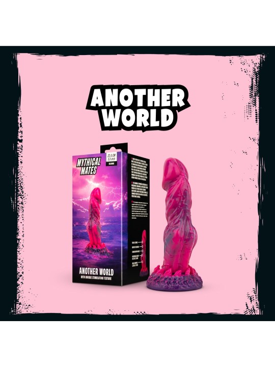 Mythical Mates - Another World Dildo Pink & Purple - 22.4 cm