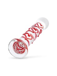 Gildo - Glazen G-spot/Prostaat Dildo Met Hartjes No.30