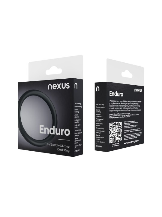 Nexus - Enduro Silicone Cock Ring - Black