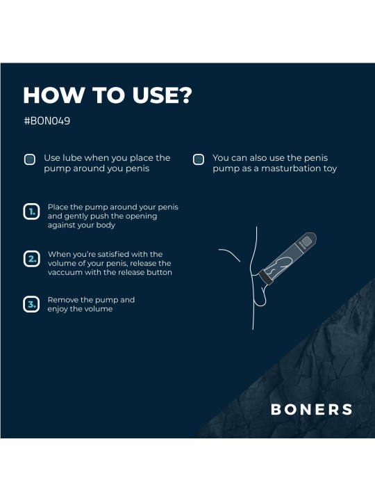 Boners - Penispomp met LCD-Scherm