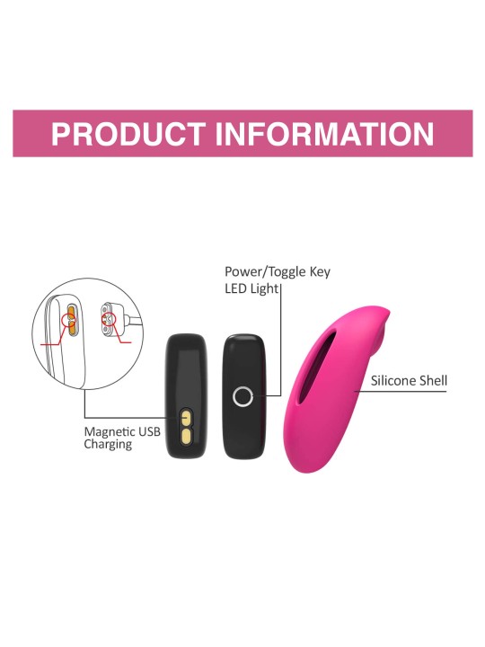 Magic Motion - Candy App Controlled Panty Vibrator - Pink