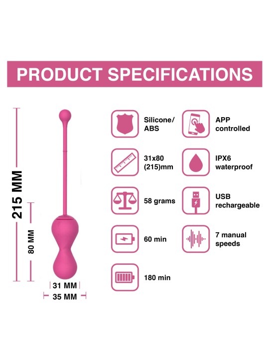 Magic Motion - Smart Kegel Master Balls Roze
