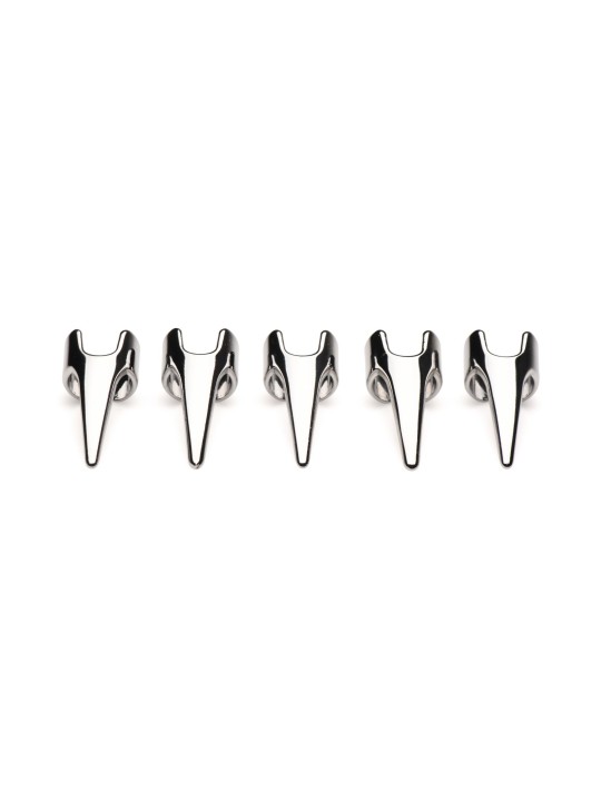 Five-Piece Sensation Claw Rings - Silver