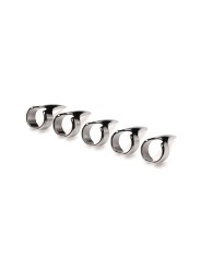 Five-Piece Sensation Claw Rings - Silver