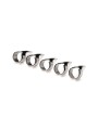 Five-Piece Sensation Claw Rings - Silver