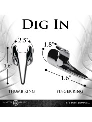 Five-Piece Sensation Claw Rings - Silver