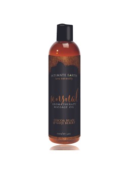 Intimate Earth - Sensual Massageolie Cacaoboon En Goji Bes - 120 ml