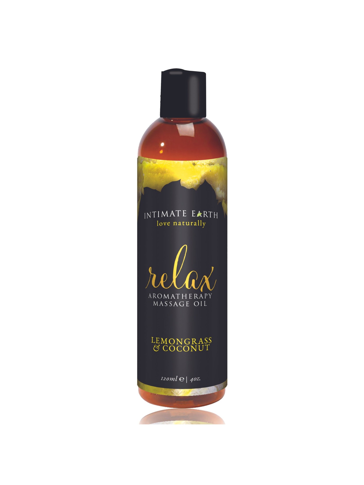 Intimate Earth - Relax Massageolie Citroengras en Kokosnoot - 120 ml