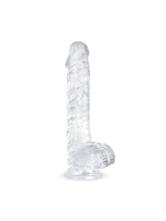 Jelly Dildo met Ballen - 15 cm