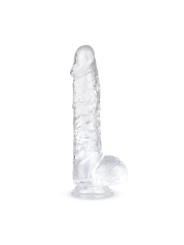 Jelly Dildo met Ballen - 15 cm