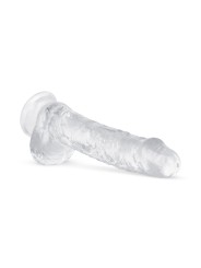 Jelly Dildo met Ballen - 15 cm
