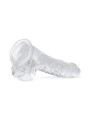 Jelly Dildo met Ballen - 15 cm