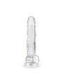 Jelly Dildo met ballen - 17 cm