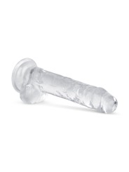 Jelly Dildo met ballen - 17 cm