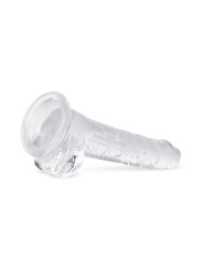 Jelly Dildo met ballen - 17 cm
