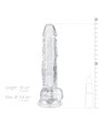 Jelly Dildo met ballen - 17 cm