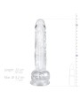 Jelly Dildo met ballen - 19 cm
