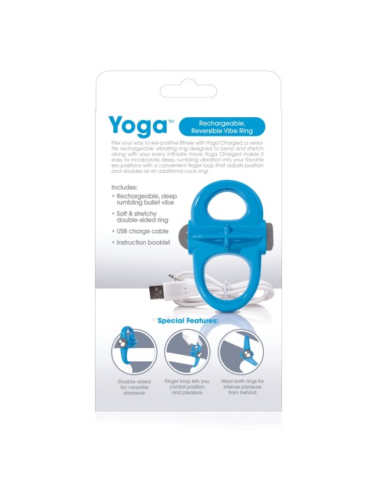 The Screaming O - Charged Yoga Vibe Ring Blue