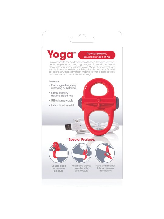 The Screaming O - Charged Yoga Vibe Ring Red