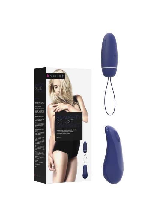 B Swish - bnaughty Deluxe Unleashed Vibrerende Bullet Blauw