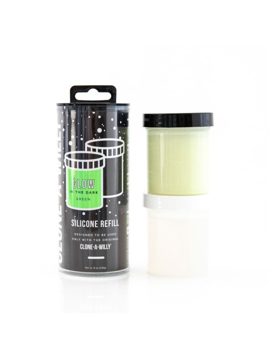 Clone-A-Willy - Silicone Refill - Glow in the Dark Green