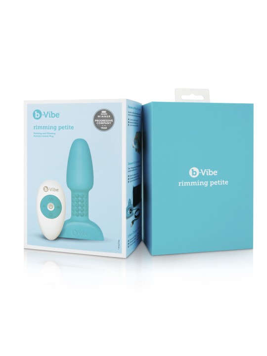 B-Vibe - Rimming Petite Remote Control Plug Blauw