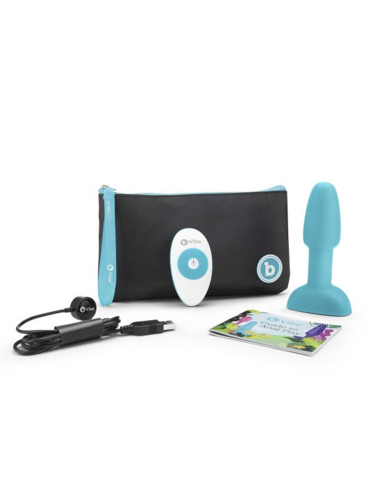 B-Vibe - Rimming Petite Remote Control Plug Blauw