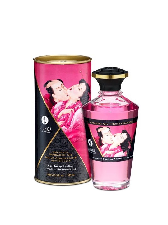 Shunga - Aphrodisiac Warming Oil Raspberry Feeling 100 ml