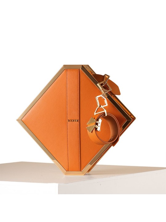 LOCKINK - Mysterious Square Kink Bag - bruin