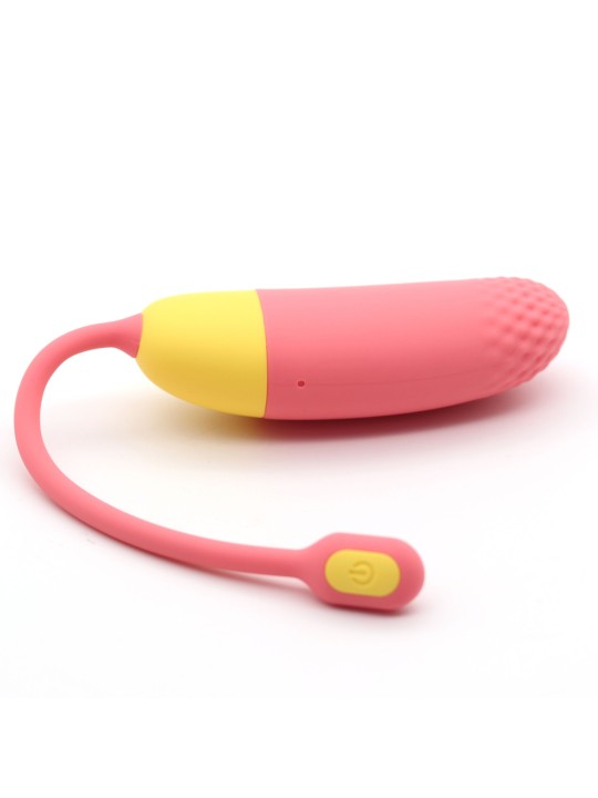 Magic Motion - Vini App-Controlled Vibrating Egg - Coral/Yellow