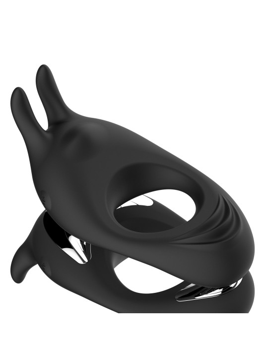 FeelzToys - Zeus Dual Vibe Cock Ring Black