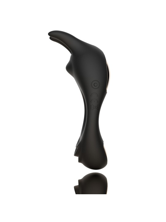 FeelzToys - Zeus Dual Vibe Cock Ring Black