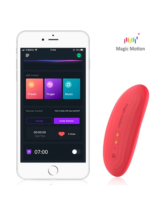 Magic Motion - App Controlled Nyx Smart Panty Vibrator - Red