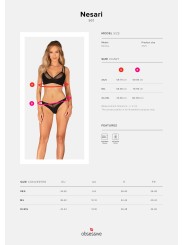 Obsessive - Nesari Tweedelige Set - Zwart