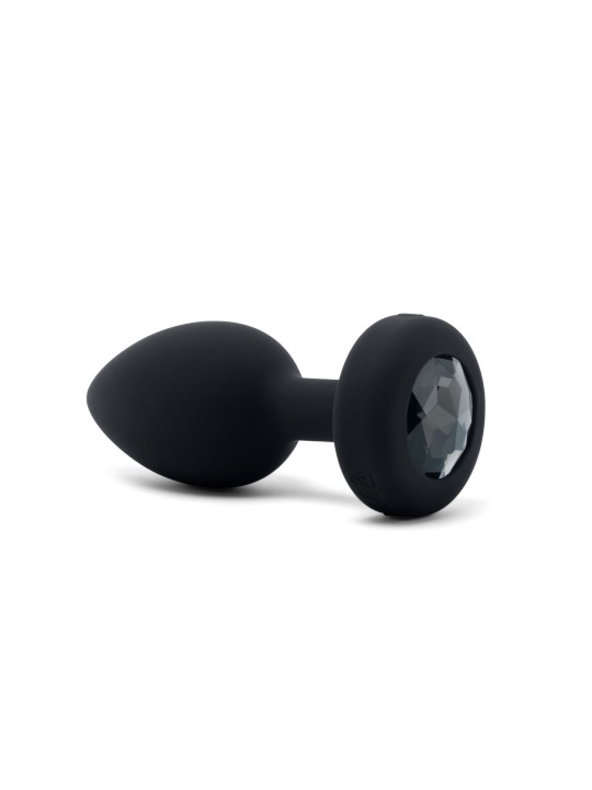 B-Vibe - Vibrating Jewel Plug M/L Black Diamond