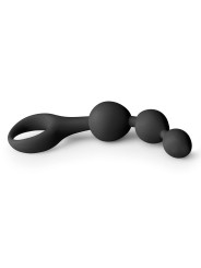 Black Silicone Anal Bead Dildo