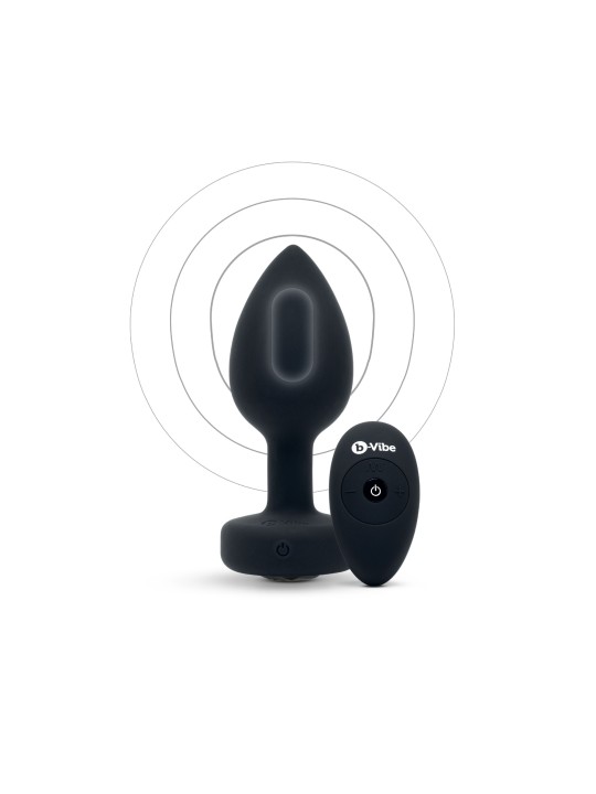 B-Vibe - Vibrating Jewel Plug M/L Black Diamond