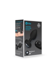 B-Vibe - Vibrating Jewel Plug M/L Black Diamond