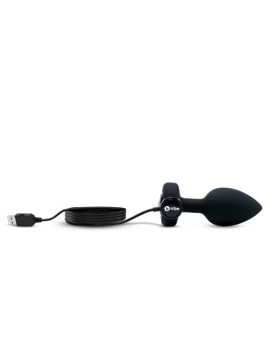 B-Vibe - Vibrating Jewel Plug M/L Black Diamond